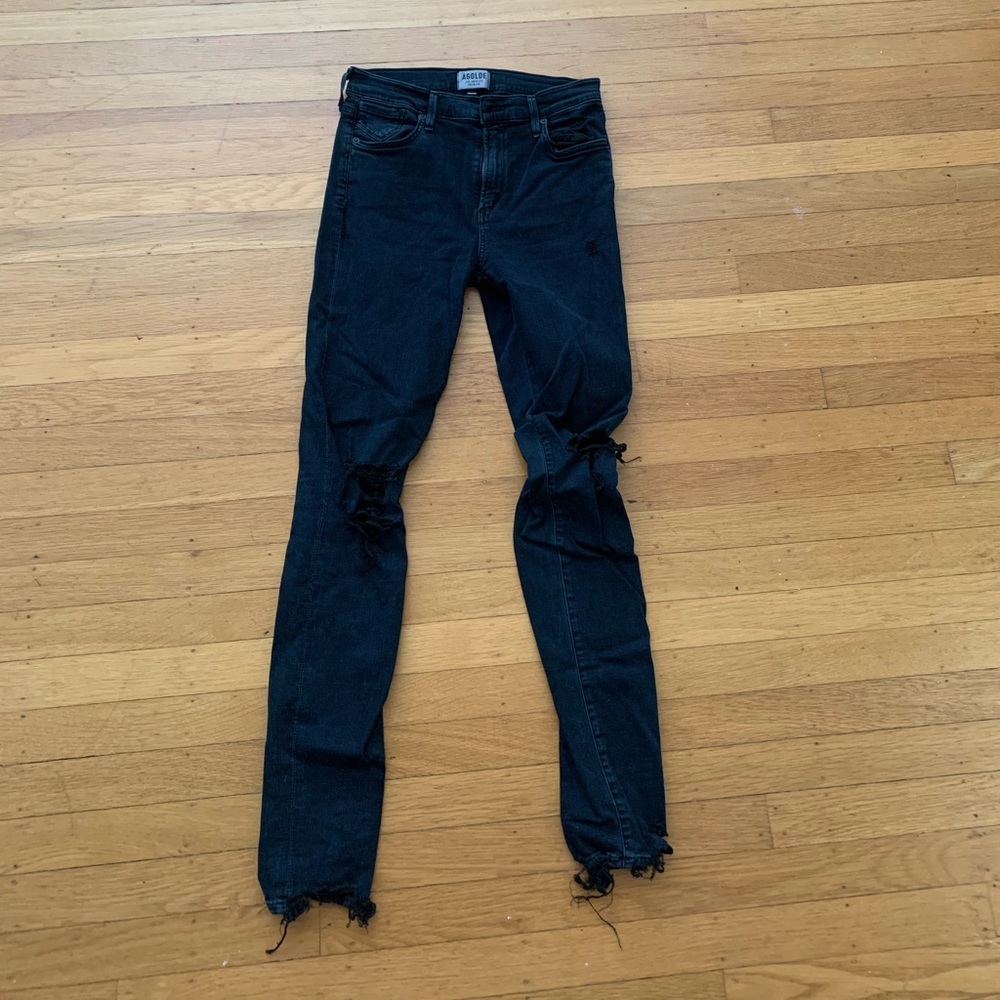 Agolde distressed skinny jeans